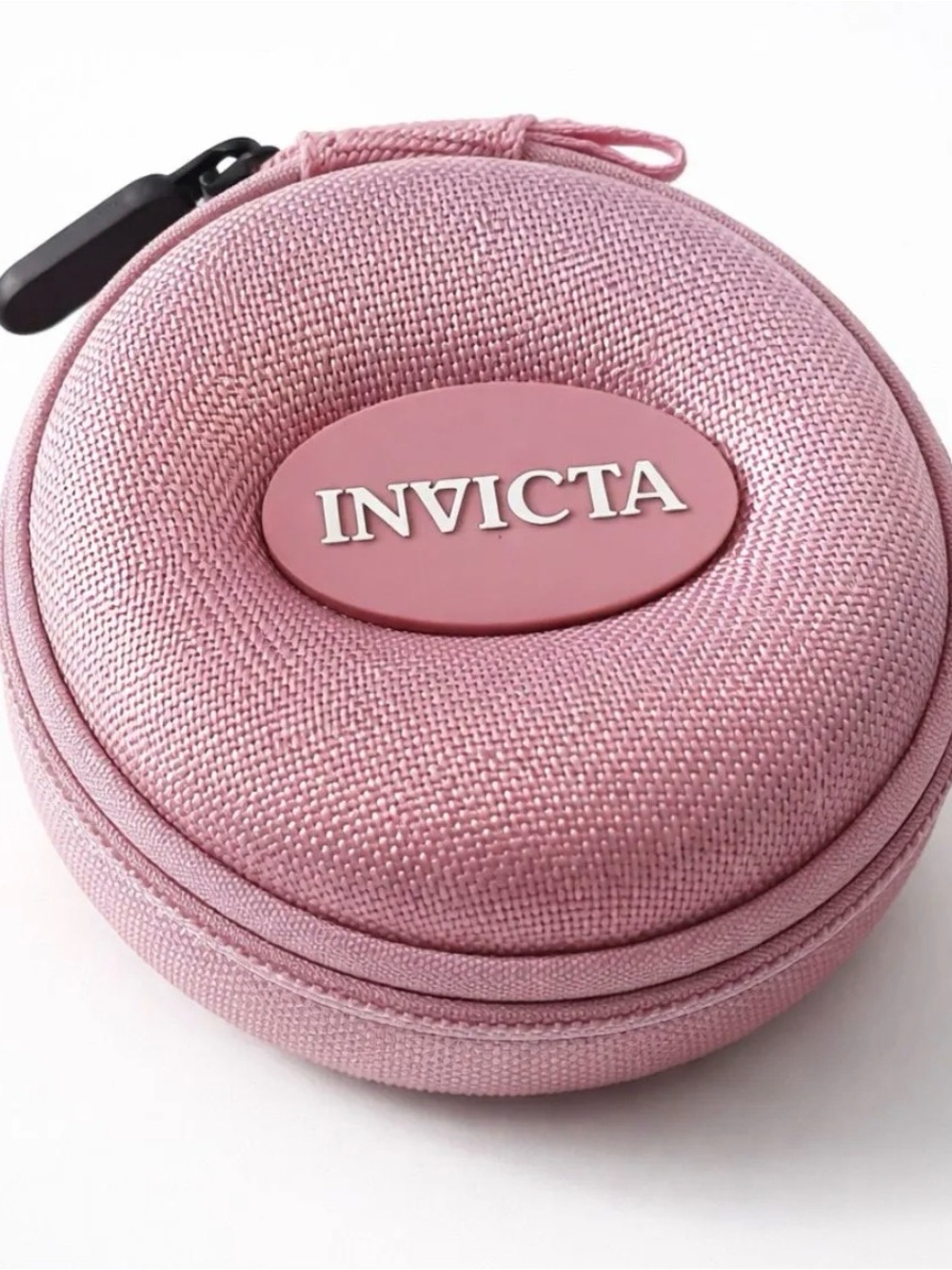 Invicta Single Watch Travel Case with Zipper in Pink ( Model: IPM247-PNK)